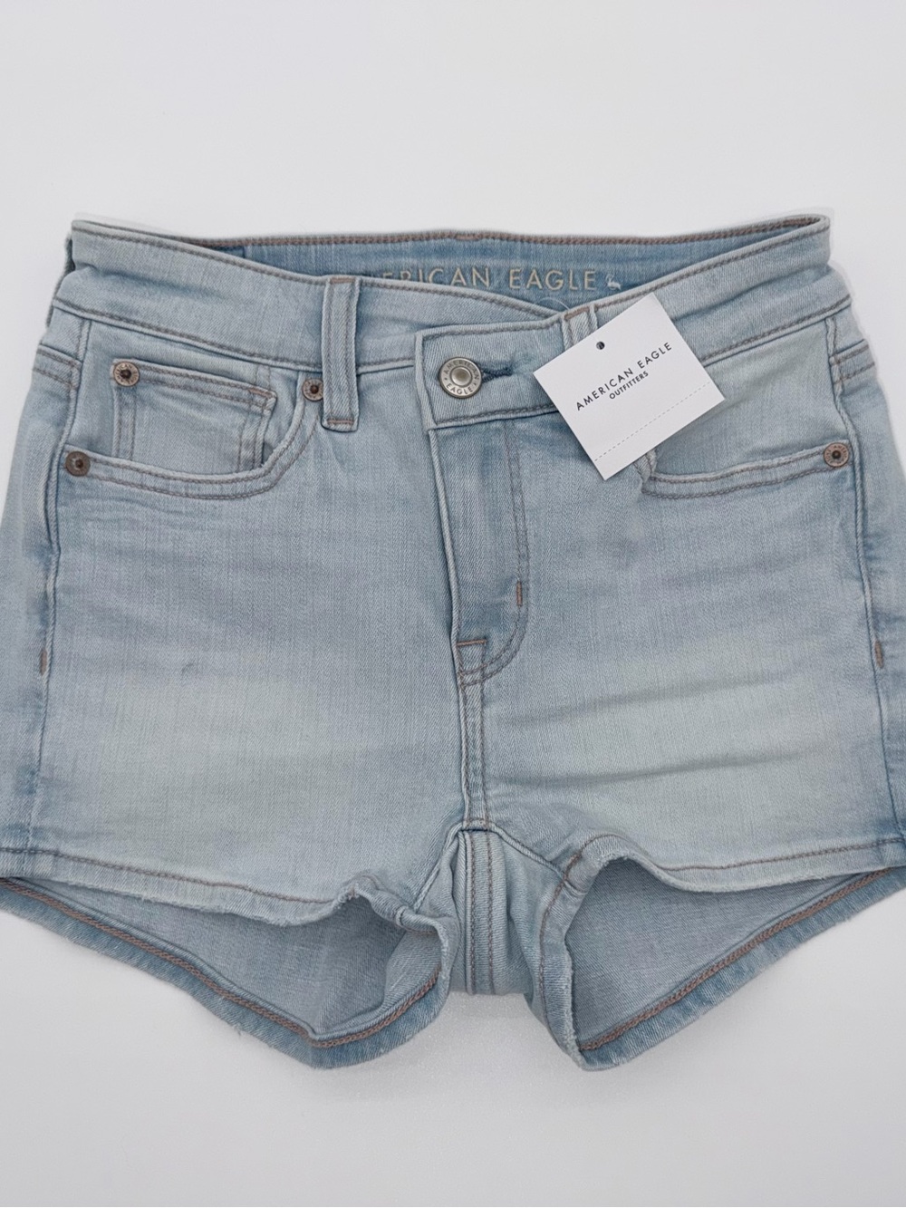 NWT | American Eagle Outfitters Light Blue High-Rise Denim Shorts